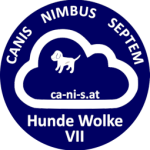 logo: Hund von einer Wolke umschlossen